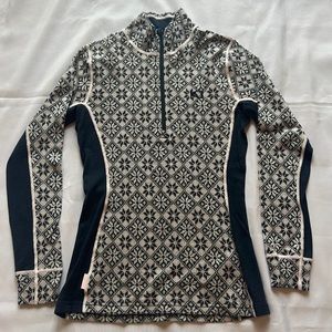 Soft Wool Base Layer Grey & Rose - Large